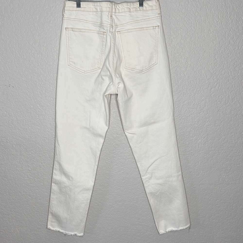 Topshop Women's Cream Color Jeans Size 32 Or 12 - Picture 5 of 7